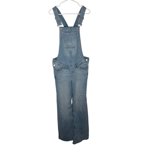 DL1961 Hepburn Maternity Overalls Women's Size Small Light Wash Blue in EUC! - Picture 2 of 8